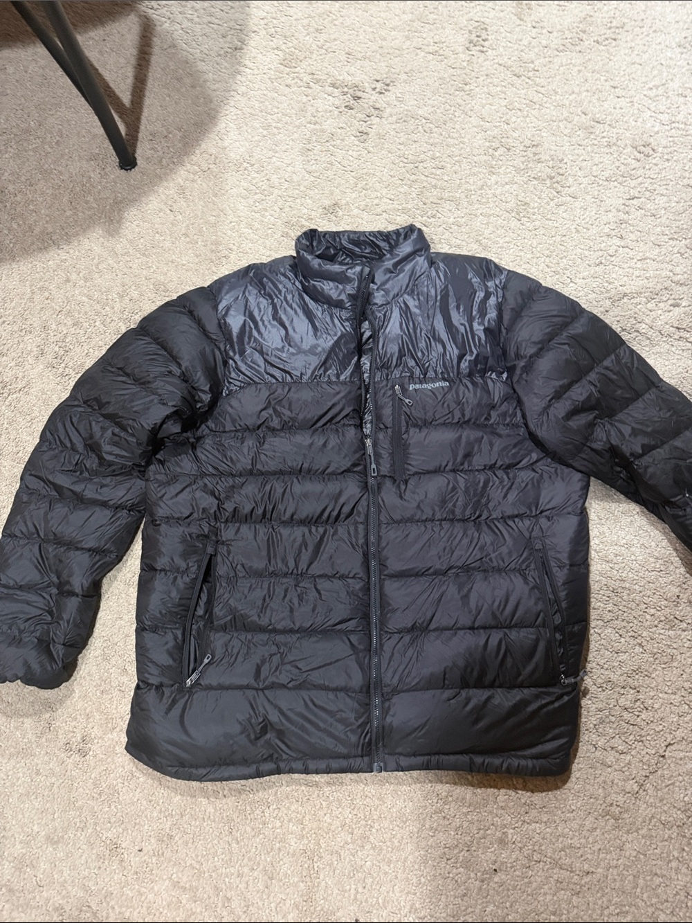 Patagonia Men's Black Quilted Down Puffer Jacket